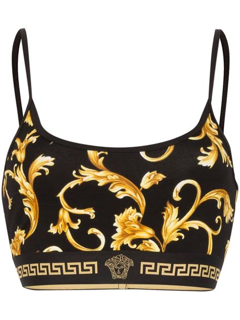 versace baroque print sports bra|versace yoga pants.